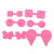 Fondant Silicone Mold Plum Petals Baking Tool Leaves Artistic Texture Silicone Cake Mould Fondant Flower Tools in Stock