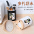 European-Style Drain Tableware Storage Bucket Kitchen Knife, Fork and Spoon Storage Solid Wood Removable Shelf Chopsticks Box