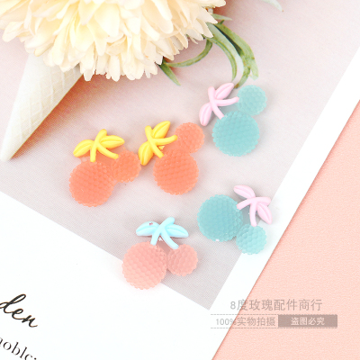 Colorful Jelly Granulated Sugar Fruit Cherry Patch DIY Simple Handmade Jewelry Accessories Hair Accessories Headdress Accessories Wholesale