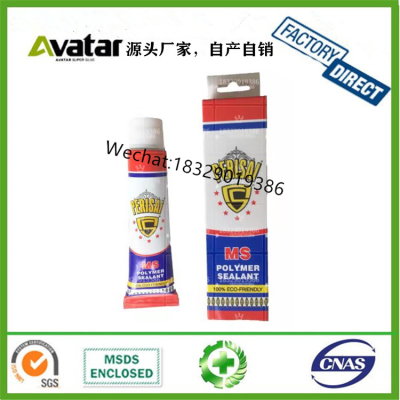 Perisai Ms Polymer Sealant Boxed Toothpaste Tube Bottled Ms Nail-Free Glue Ms Glue