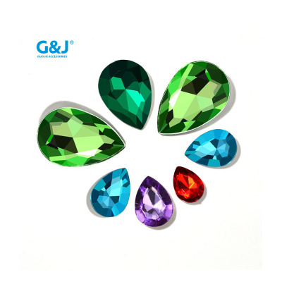 Crystal-like Glass Rhinestone Drop-Shaped Diamond Imitation Table Acrylic Diamond Diamond Shoes/Clothing DIY Accessories