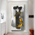 Golden Black and White Beauty Wall Decorative Figure Painting Living Room Entrance Bedroom Modern Simple and Light Luxury Style Crystal Porcelain Mural