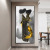 Golden Black and White Beauty Wall Decorative Figure Painting Living Room Entrance Bedroom Modern Simple and Light Luxury Style Crystal Porcelain Mural