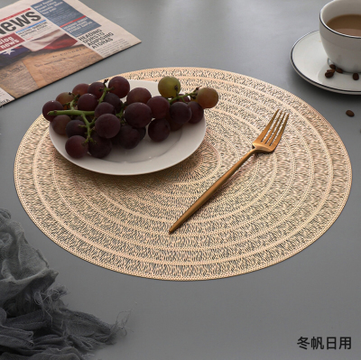 Creative Placemat Ins Style Nordic Anti-Scald Durable Decorative Pad Hollow Heat Proof Mat Household Table Mat round