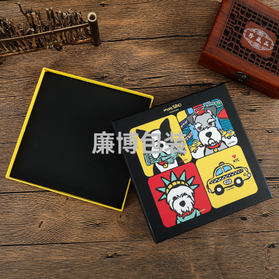 Color Printing Advertising Gift Paper Box Custom Cowhide White Card Drawer Color Box Cosmetic Packaging Box Tea Gift Box