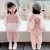 Children's Clothing Autumn and Winter Children's Suit 2021 New Baby Cartoon Thickened Casual Pants Girls' Fleece-Lined Fluffy Sweater