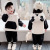 Children's Clothing Autumn and Winter Children's Suit 2021 New Baby Cartoon Thickened Casual Pants Girls' Fleece-Lined Fluffy Sweater