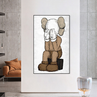 Modern Animal Abstract Canvas Painting Room Wall Decoration Art Hotel Hall Corridor Wall Decoration Painting