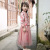 Children's Clothing 2021 Spring Girls' Brocade Open Buckle Peony Suit Medium and Big Children's National Style Improved Han Chinese Clothing Suit