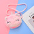 Cross-Border Creative Plush Crossbody Bag Cartoon Children's Single-Shoulder Bag round Cosmetic Bag Women Cell Phone Storage Bag Wholesale