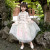 Children's Clothing 2021 Spring Girls' Brocade Open Buckle Peony Suit Medium and Big Children's National Style Improved Han Chinese Clothing Suit