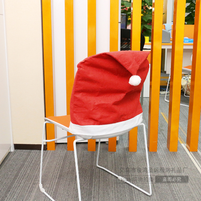 Christmas Decorations Christmas Chair Cover Christmas Hat Kitchen Hotel Christmas Chair Cover Decoration Props Wholesale