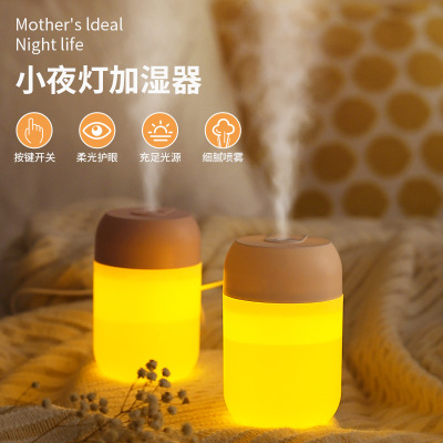 New Night Light Humidifier Home USB Large Capacity Large Spray Night Light Mute Mini Air Purifier Gift