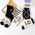 SocksBlack Smiley Face Tube Socks Korean Fashion Cute Cartoon Cotton Socks Autumn and Winter Sweat-Absorbent Breathable Socks Wholesale