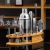 Cocktail Shaker 11-Piece Set Cocktail Foreign Wine Making Bar Tools Oval Wooden Rack Base Wine Set Gift Set Ornaments