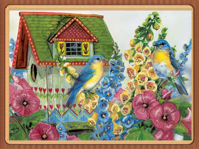 Square round Resin Full Diamond Painting Flower and Bird Cottage Home Hanging Painting Decorations DIY Craft Enterprise Foreign Trade Cross-Border Hot