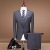 Spring and Autumn Business Gentleman Men's Wear & Black Men's Suit Set Slim Single Row One Button Best Man Black Single Suit