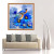 Living Room Decoration Hanging Painting 3D Full Diamond Painting Blue Flowers and Birds Home Crafts Foreign Trade Cross-Border Hot One Piece Dropshipping