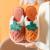 New Autumn and Winter Thermal Cotton Slippers Indoor Floor Thick Bottom Couple Home Home Fruit Shoes Soft Bottom Fluffy Slippers Women