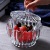 Yuxing Crafts Fire Glass Sugar Bowl Storage Jar Transparent Decoration Candy Dish with Lid Creative Dried Fruit Tray