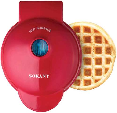 cross-border hot sale mini waffle machine one person waffle machine