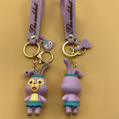 Cartoon Epoxy StellaLou Keychain Female Cute Creative Figurine Doll Key Chain Cars and Bags Pendant Wholesale