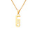 Cross-Border New Stainless Steel Letter Pendant Minimalist Creative Gold O-Shaped Chain Twelve Constellations Necklace