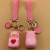 Cute Little Pink Pig Keychain Girl Bag Ornaments Trendy Car Key Chain Creative Girlfriends Small Gift Wholesale