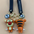 Creative Zodiac Year 2022 Koi Tiger Yangyang Keychain PVC Soft Glue Cute Tiger Pendant Key Chain