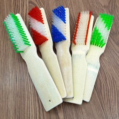 Bamboo Shoe Brush Washing Shoes Clothes Cleaning Brush Washing Clothes Scrubbing Brush Wooden Shoe Brush Home Daily Use One Yuan Two Yuan Store Activity