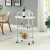 Nordic Style Luxury Kitchen Mobile Trolley with Wheels Simple Kitchen Living Room Storage Storage Boat Rack