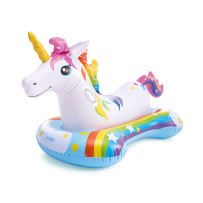 Intex57552 Small Unicorn Mount Water Animal Inflatable Rides