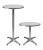 Table Outdoor Stainless Steel Table Foldable Adjustable round Table Simple Bar Table Dining Table Home round Table