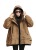 Boutique Korean Style Fleece-Lined Rabbit Hair Lining Parka Winter Warm Thickened Hooded Short Trench Coat Solid Color Coat Fashion