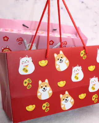 New Year Handbag Corgi Wangwang Handbag Gift Bag Big Trick Fortune Blooming Wealth Hand Bag