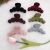 9cm Korean Style Artificial Flocking Barrettes Hair Clip for Bath Shark Clip Square Semicircle 5 Ring