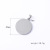 Cross-Border Hot Selling Mirror Polishing Stainless Steel round Board Pet Listing Can Be Laser Sculpture DIY Pendant Private Customization