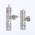Stainless Steel Left and Right Bolt Thickened Door Latch Anti-Theft with Lock Wooden Doors and Windows Stainless Steel Pin