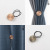 Round Cake Magnetic Snap-Style Curtain Woven Strap Rope All-Match Punch-Free Simple Magnet Magnetic Curtain Buckle Wholesale