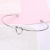 Europe and America Creative Personality Peach Heart Knotted Bracelet Women's DIY Open C- Shaped Stainless Steel Love Bracelet