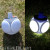 Solar Rechargeable LED Emergency Football Light Outdoor Camping Folding Emergency Lighting Globe SOS Distress Light Bulb
