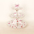 New Laser Three-Layer Paper Cake Rack Children's Birthday Party Wedding Party Dress up Local Tyrant Gilding Cake Stand