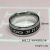 Factory Direct Sales Religious Ornament Creative Six-Character Mantra Ring Men's and Women's Index Finger Titanium Steel Ring Ring