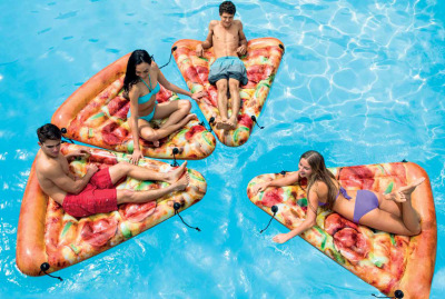 American Intex58752 Pizza Float Water Inflatable Floating Row Float Airbed
