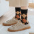 Socks Women's Socks  Winter New Thickened Rhombus Wool Terry-Loop Hosiery Fashion Trend Business Simple Personalized All-Match Wholesale