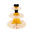 New Laser Three-Layer Paper Cake Rack Children's Birthday Party Wedding Party Dress up Local Tyrant Gilding Cake Stand