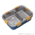 S42-LX-7070 AIRSUN Two-Grid Crisper 304 Stainless Steel Lunch Box Separated Bento Box Square Lunch Box
