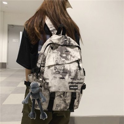 Foreign Trade Wholesale Schoolbag Male Korean Junior High School Student High School Japanese Fashion Cool Backpack Middle School Student University One Piece Dropshipping