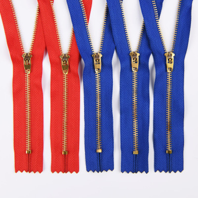 Customized Zipper Double Lock Metal Zipper for Jeans Pants Handbag Wholesale