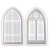 DIY Crystal Glue Resin Willow Leaf Window Church Window Storage Box Storage Cabinet Mirror Silicone Mold